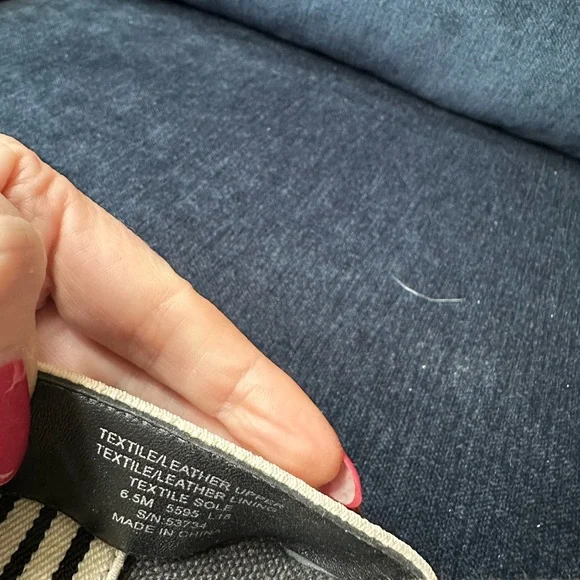 Tory Burch Black and White Wedge Espadrille Shoes - Picture 7 of 10